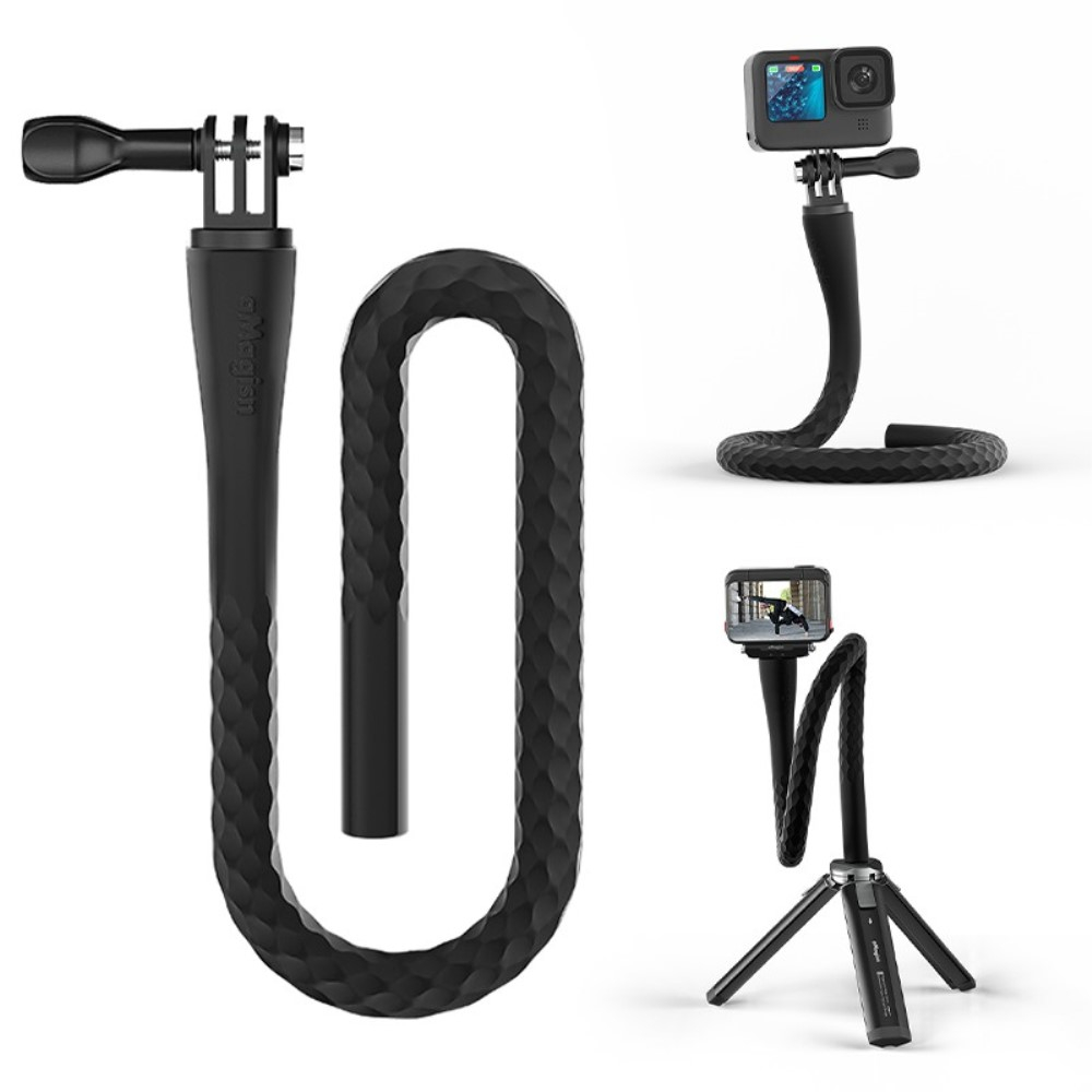 Flexibler Universal Aluminium Octopus Mount für GoPro / Kameras mit 360° (510mm) - Schwarz