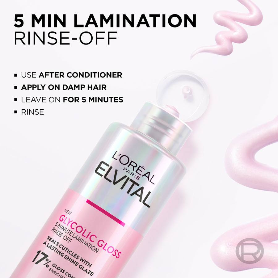 L'Oréal Paris Elvital Glycolic Gloss 5 Minutes Shine Treatment 200ml