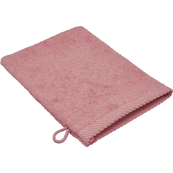 WASCHHANDSCHUH 16X21CM koralle GOTS