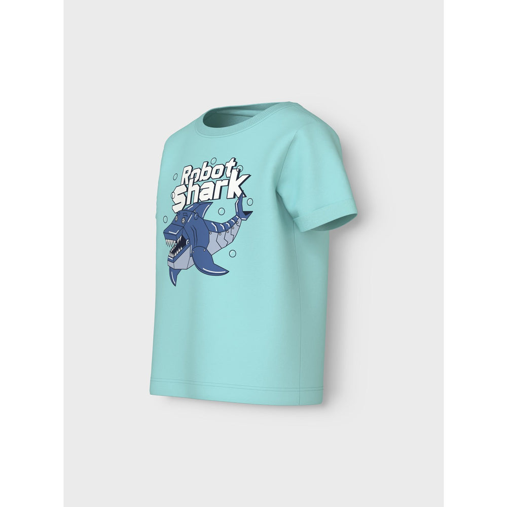 Køb Name It Blue Tint Shark Nmmvux Ss Top
