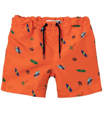 Name It Bådeshorts - NmmZimmi - Vibrant Orange