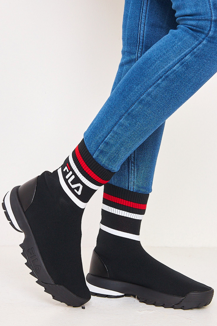 Fila Disruptor Logo Sockboot wmn Black