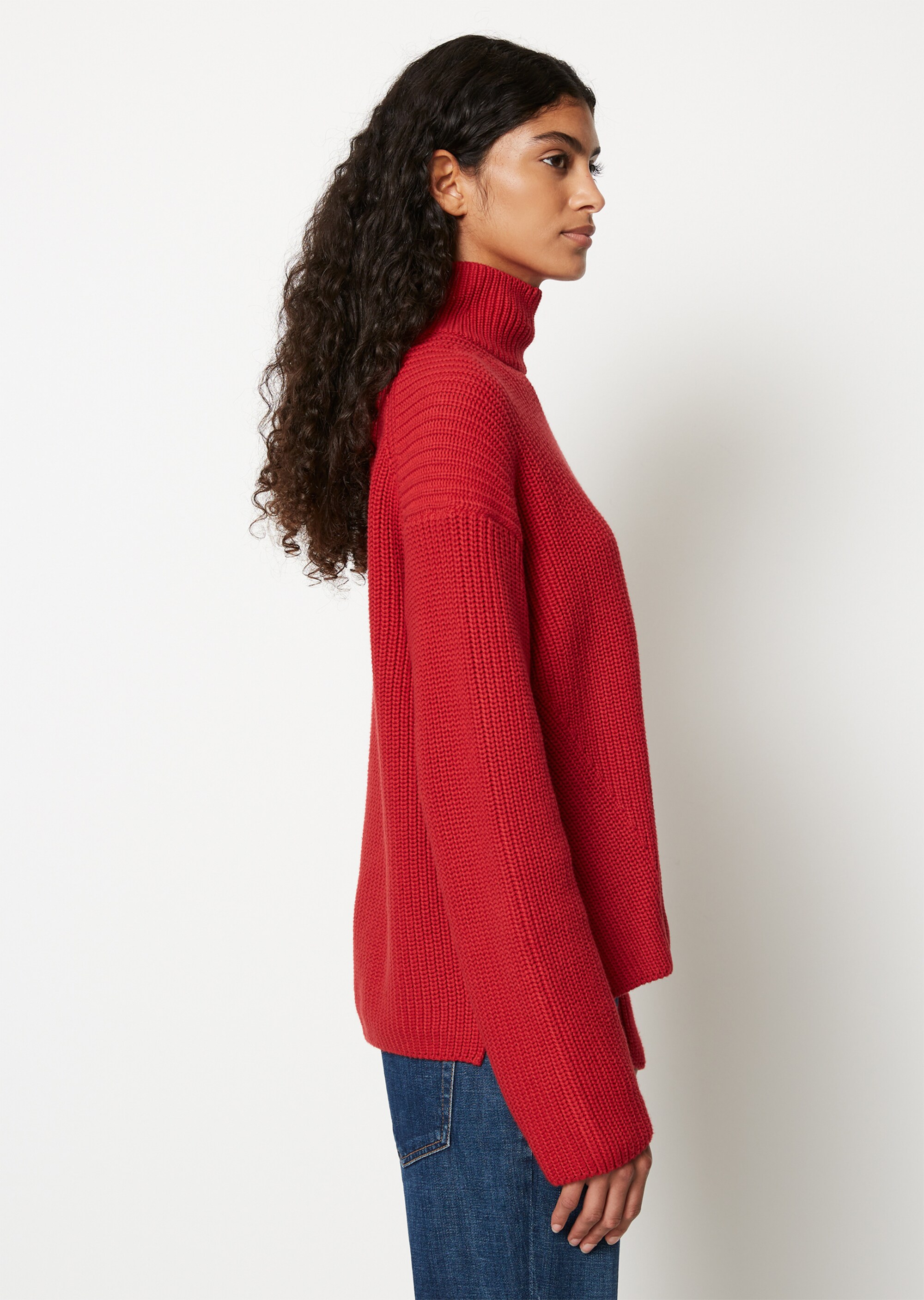 DfC Turtleneck-Strickpullover loose aus Heavy Weight Cotton