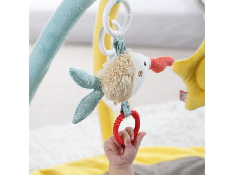 fehn Krabbeldecke mit Spielbogen Bär Bruno 3D Activity Decke Bär Bruno