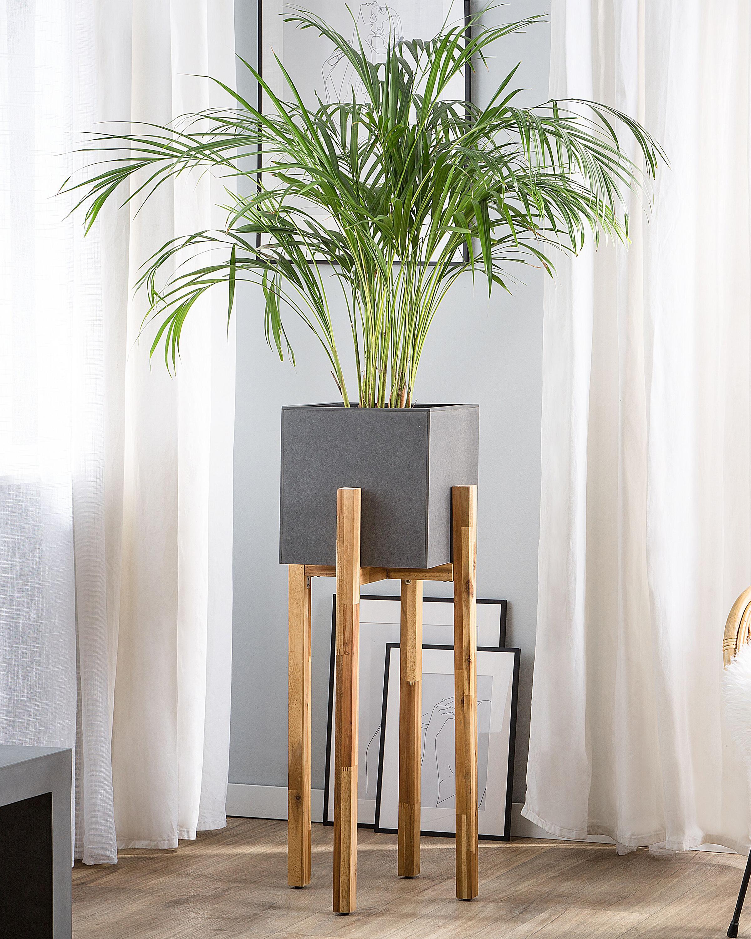 Verhoogde bloempot DRIMOS 30 cm Grijs Lichtgrijs