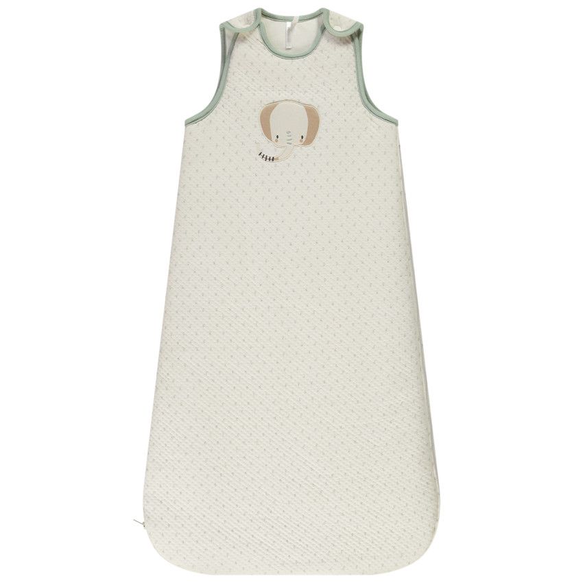 Gigoteuse matelassée TOG 3.5 patch éléphant pour bébé garçon - Ecru