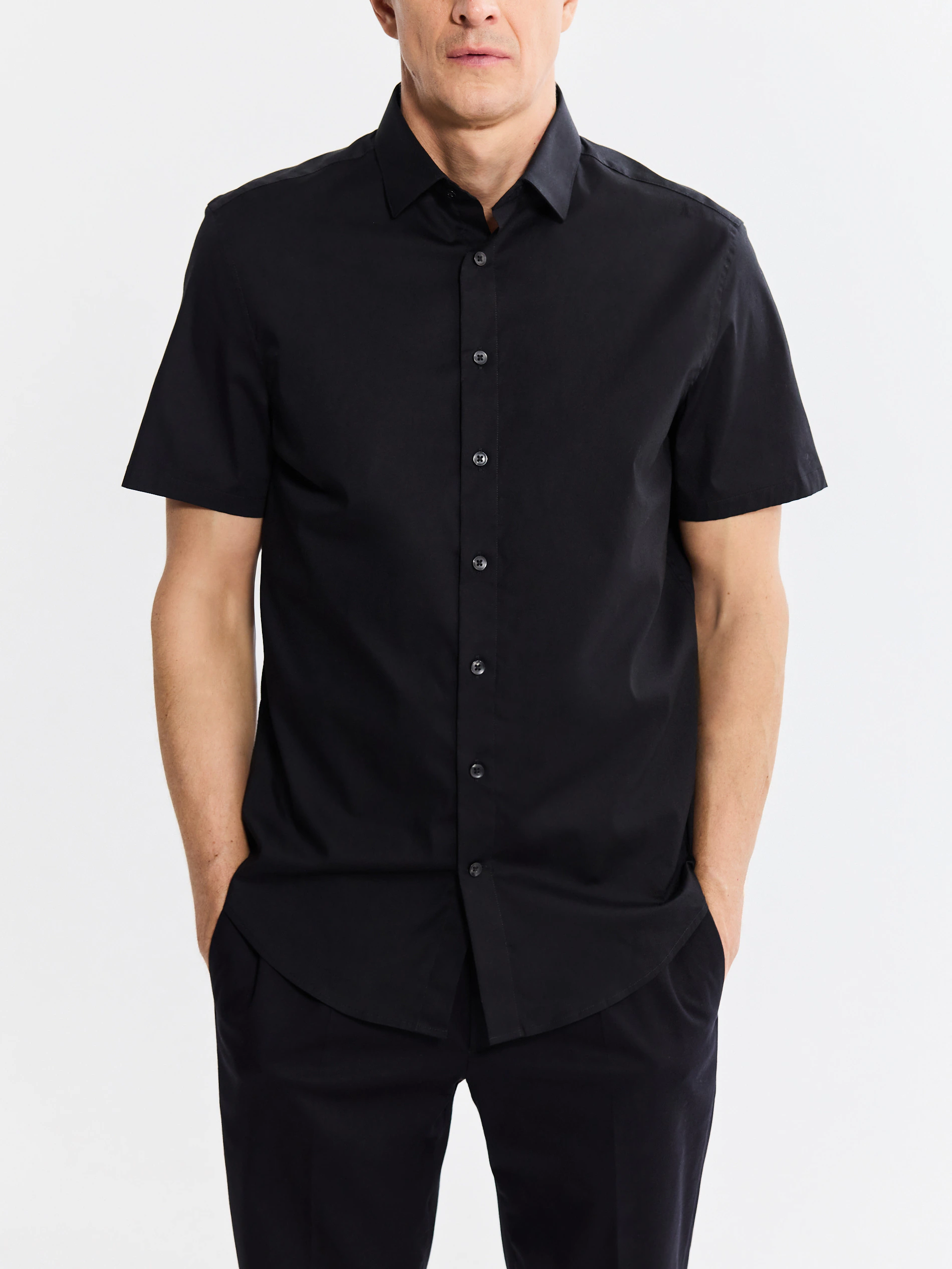 Baumwoll-Hemd im Slim-Fit