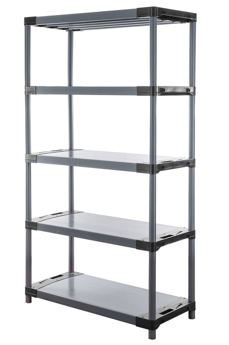 PROREGAL Plastic Plank Big Grey Bear Hoog HxBxD 180 x 110 x 46 cm Plank Draagvermogen 160 kg Grijs