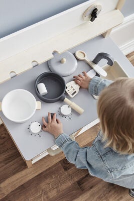 Kid's Concept Lekekjøkken, Natur/Hvit