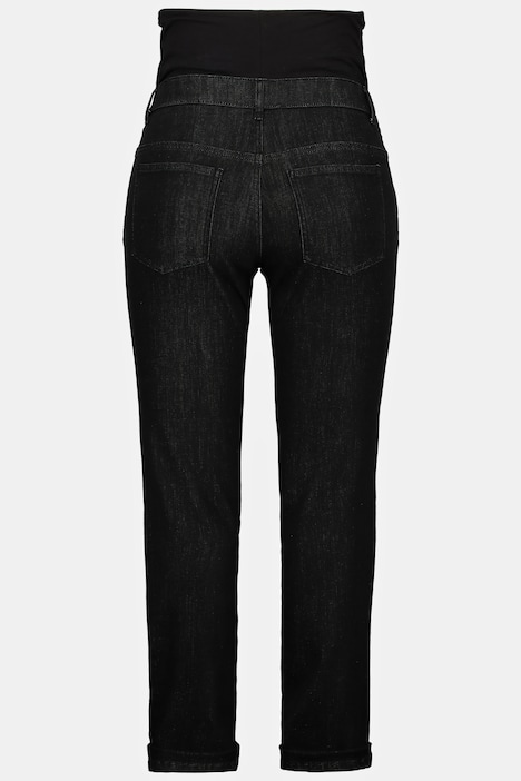 Bellieva-Jeans Sammy, Jerseyeinsatz, breiter Bund, GOTS, Biobaumwolle