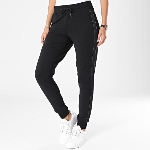 Pantalon Jogging Femme A Bandes Cuffed 4785 Noir