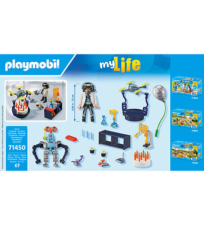 Playmobil My Life - Wissenschaftler mit Robotern - 71450 - 67 Te