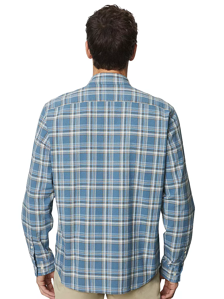MARC O'POLO Hemd Regular Fit blau