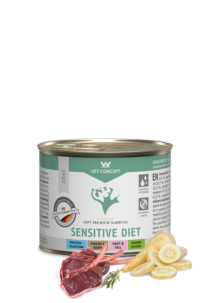 Hundemenü Sensitive Diet Ziege