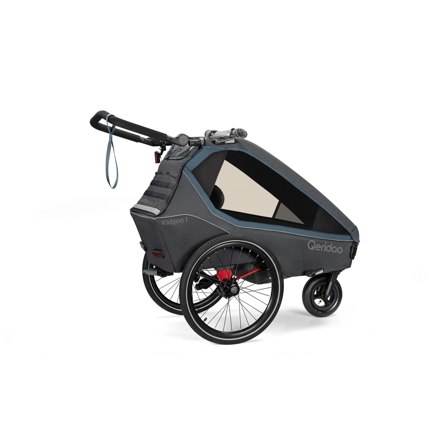 Qeridoo® Kinderfahrradanhänger Kidgoo1 Navy Blue Kollektion 2023