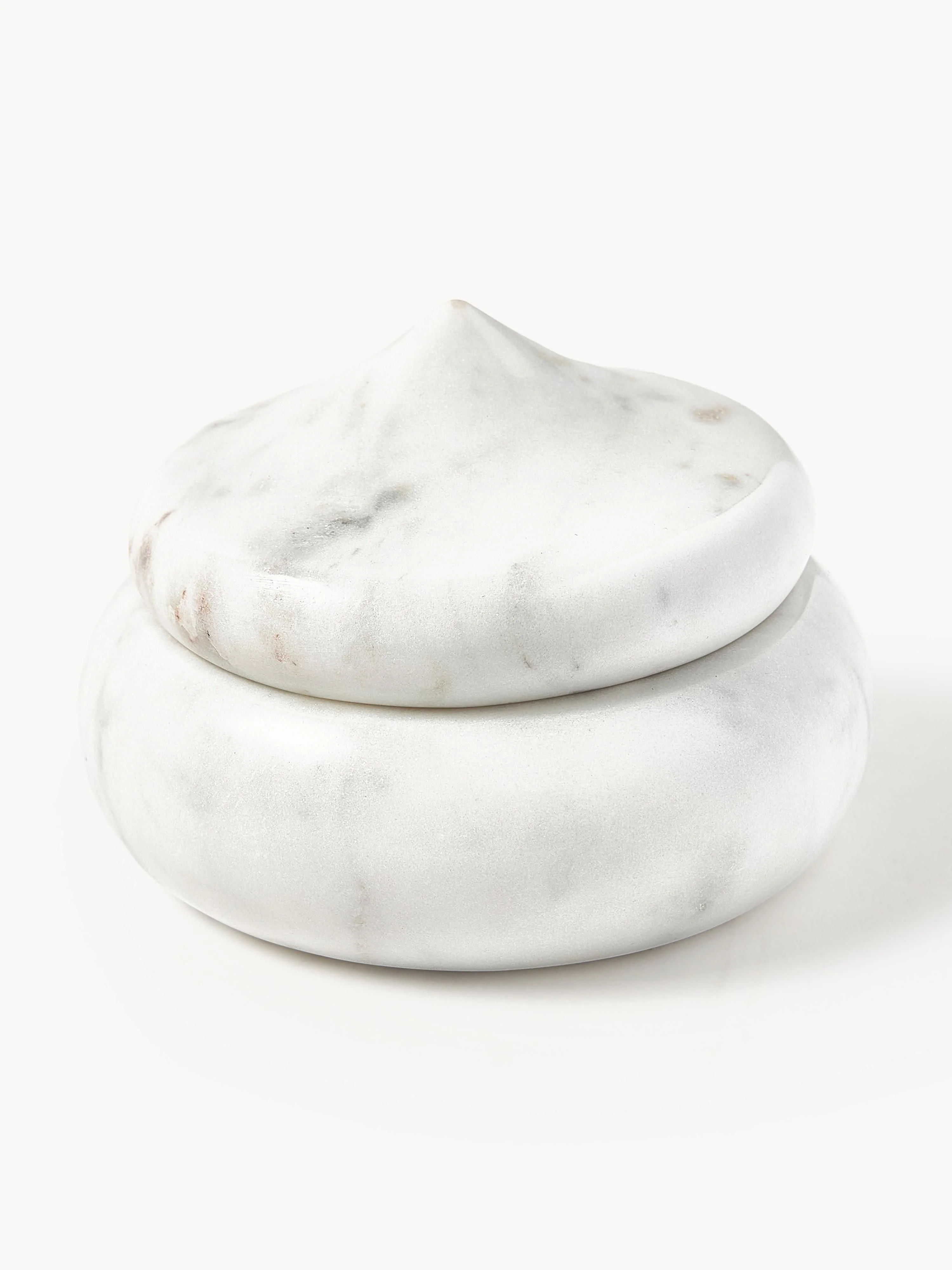 Sieradendoos Meringue  van marmer met deksel