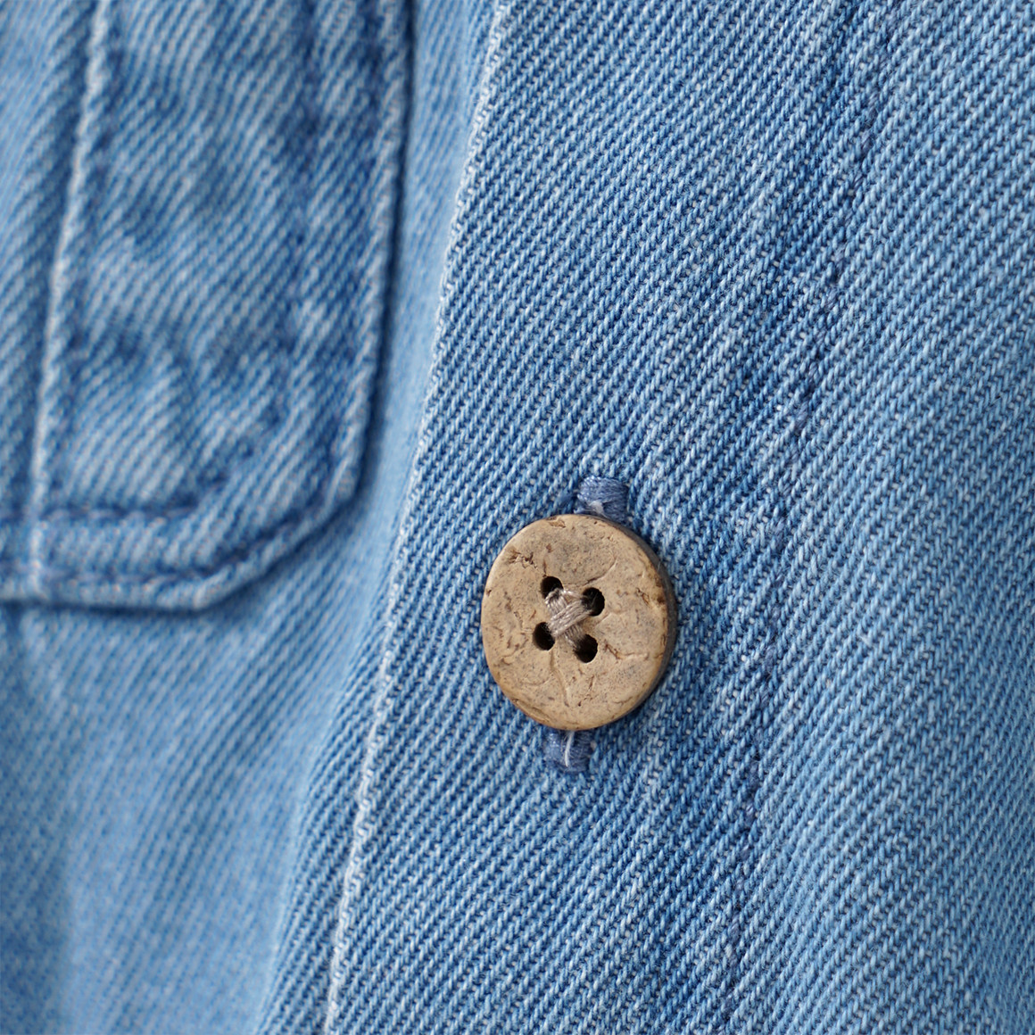Topomini Pure Collection Baby Jeansjacke aus Bio-Baumwolle hellblau