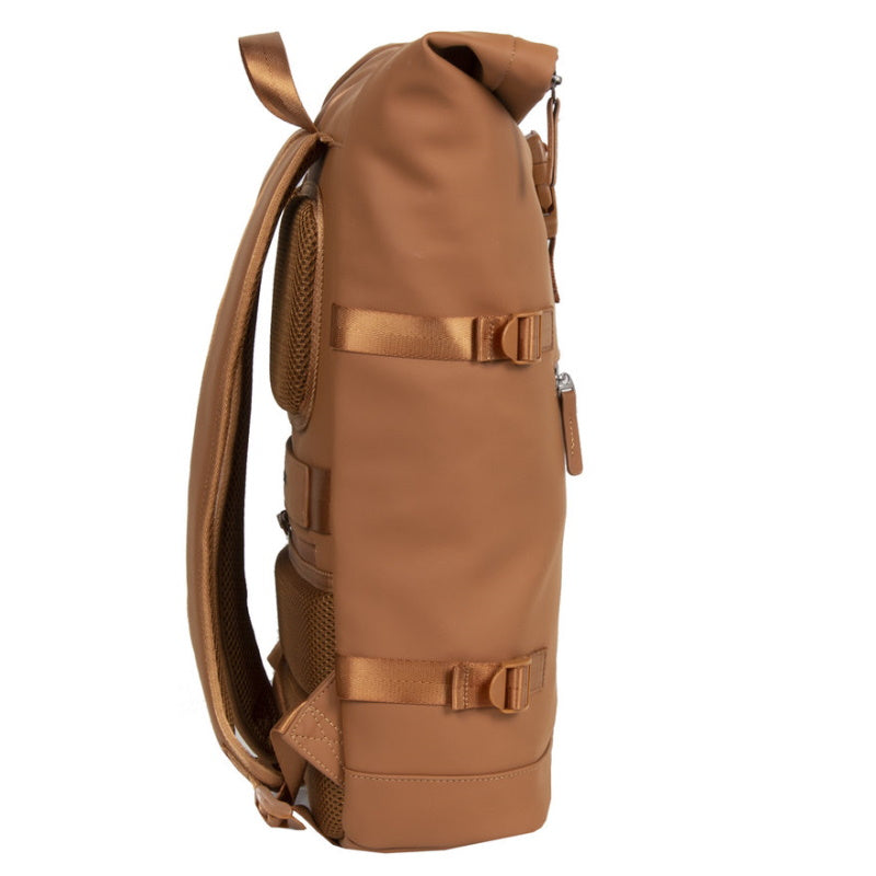 New Rebels Williams Waterproof Rolltop Rugzak Laptopvak 15,6'' Cognac