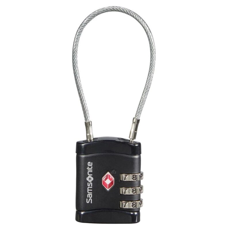 Samsonite Travel Accessoires TSA Cijferslot met Kabel Black