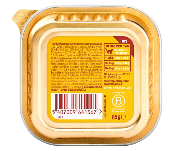 Edgard & Cooper Nassfutter für Katzen Bio