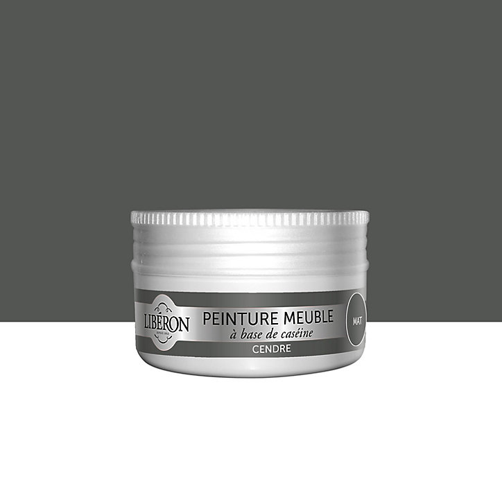 Peinture à base de caséine meubles Libéron cendre mat 75ml