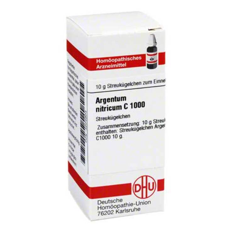 DHU Argentum nitricum C 1000 Globuli, 10 g