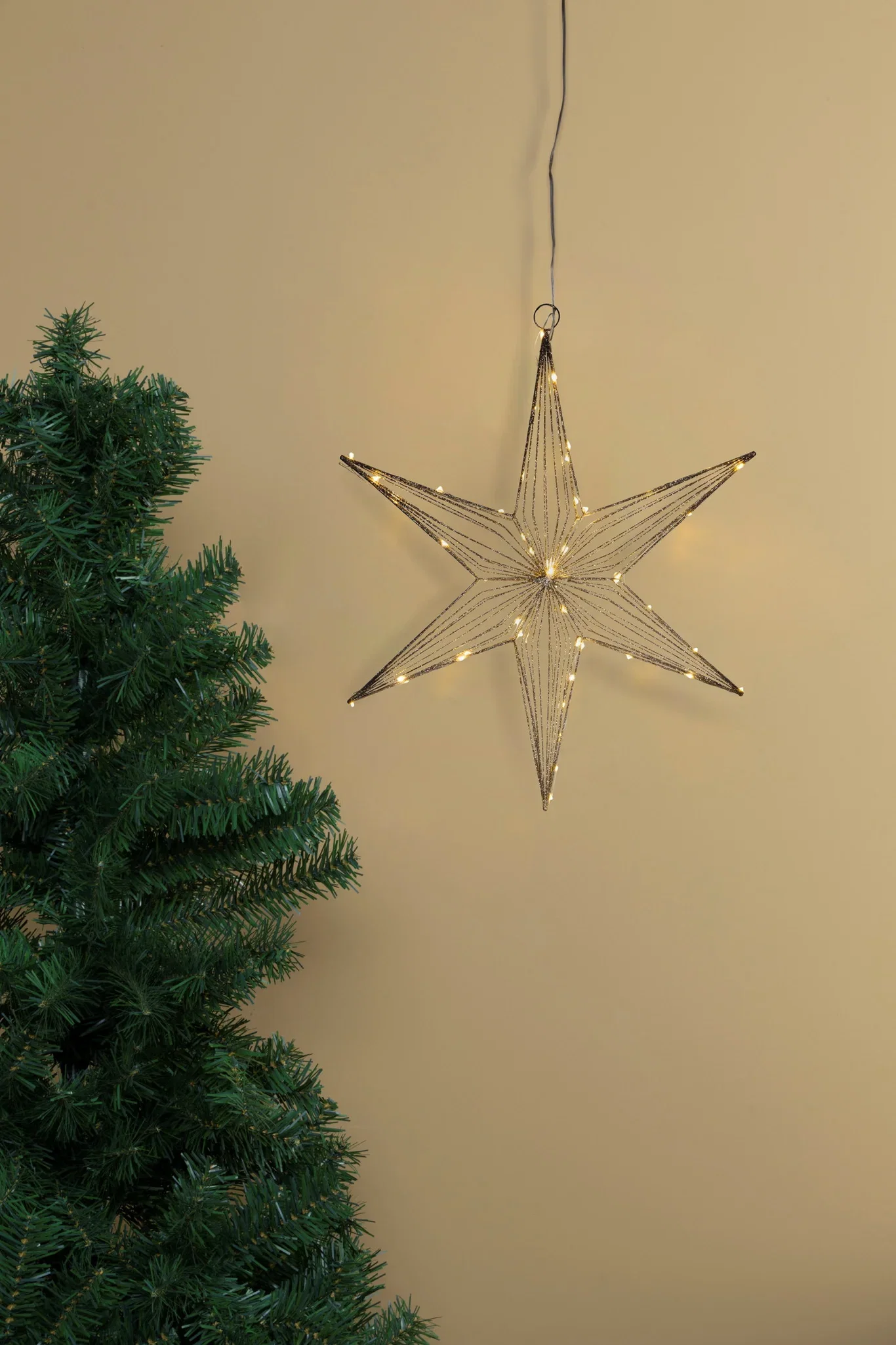 Adventsstjerne Champagne Ø70 cm