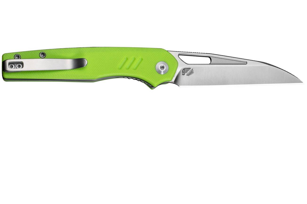 Civivi Guile C24062B-2 Satin 14C28N, Fluorescent Green G10, zakmes, Shawn Ashmore design