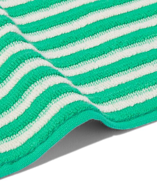 2 lavettes 30x30 coton vert
