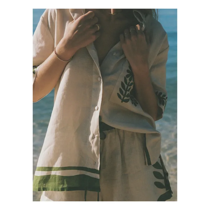 Soleil Soleil Short Abbey Vestige Lin | Blanc
