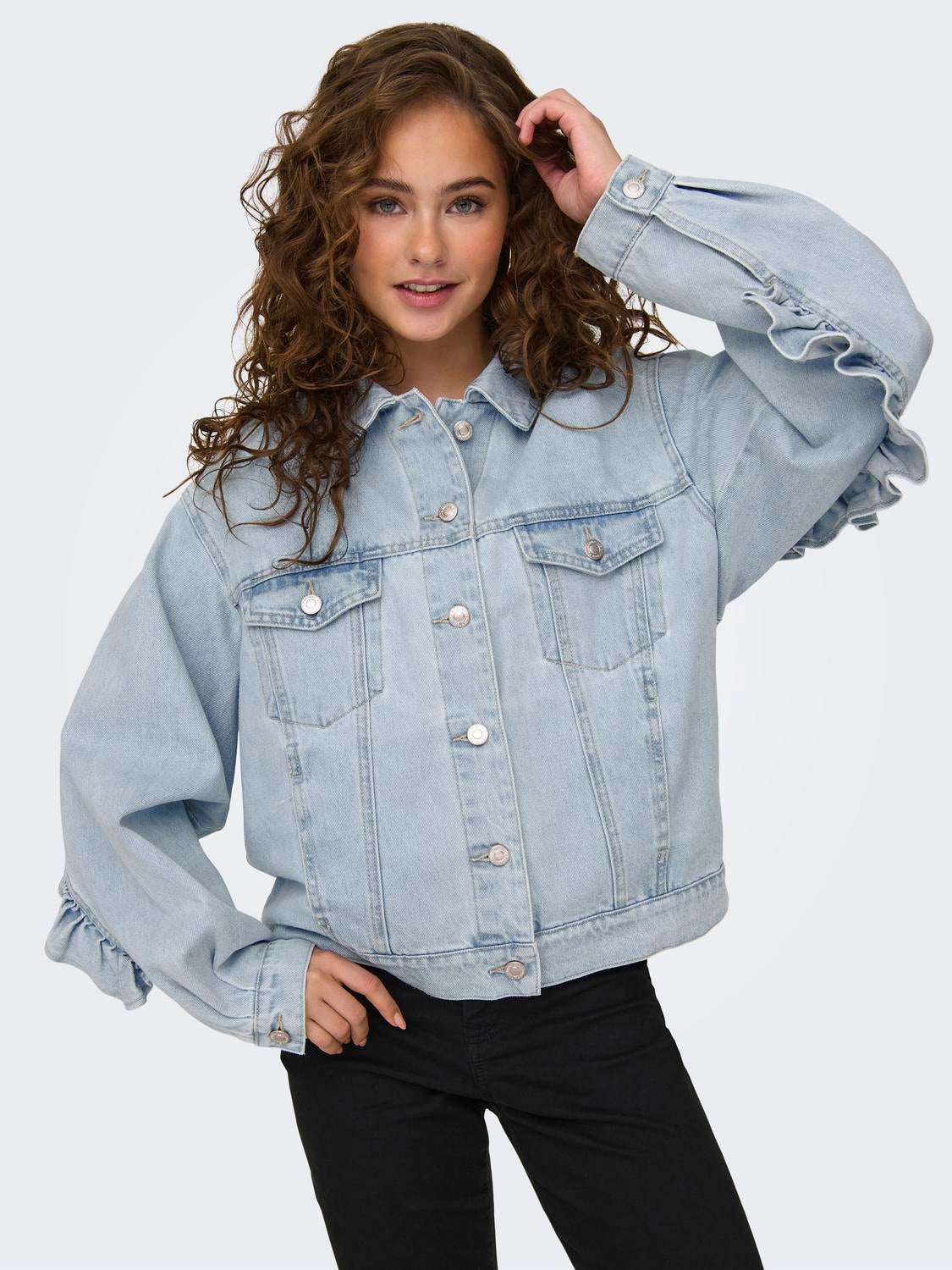 ONLPENNY Jeansjacke Light Blue Denim