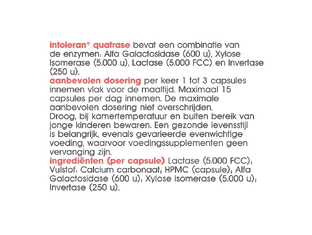 Intoleran Quatrase 5000 Enzymenmix Capsules 108CP