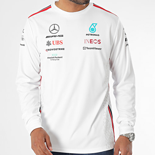 Tee Shirt Manches Longues AMG Mercedes 701223423 Blanc