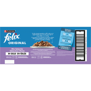 FELIX® Original Mix Selectie in Gelei Kattenvoer 44 x 85g