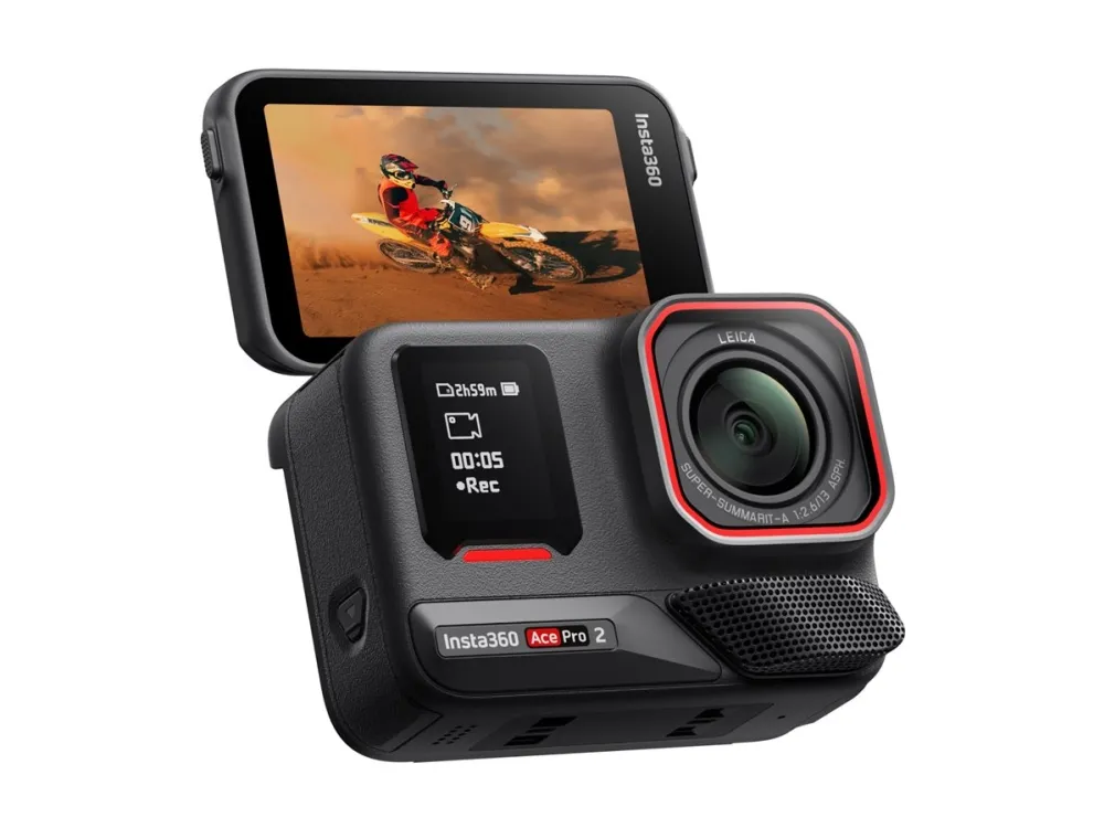Insta360 Ace Pro 2 - Single Battery Standard Bundle - action-kamera - 8K / 30 fps - Leica - Bluetooth, Wi-Fi - undervands op til 12 m - sort