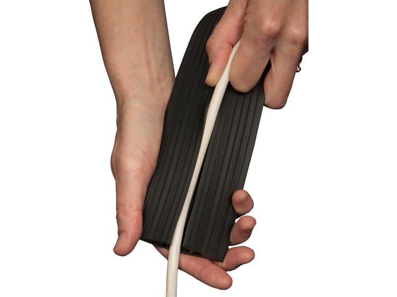 STEFFEN Kabelbrücke D-Line 14 x 83 mm, 1.8 m, Schwarz Aufboden Kabelabdeckung