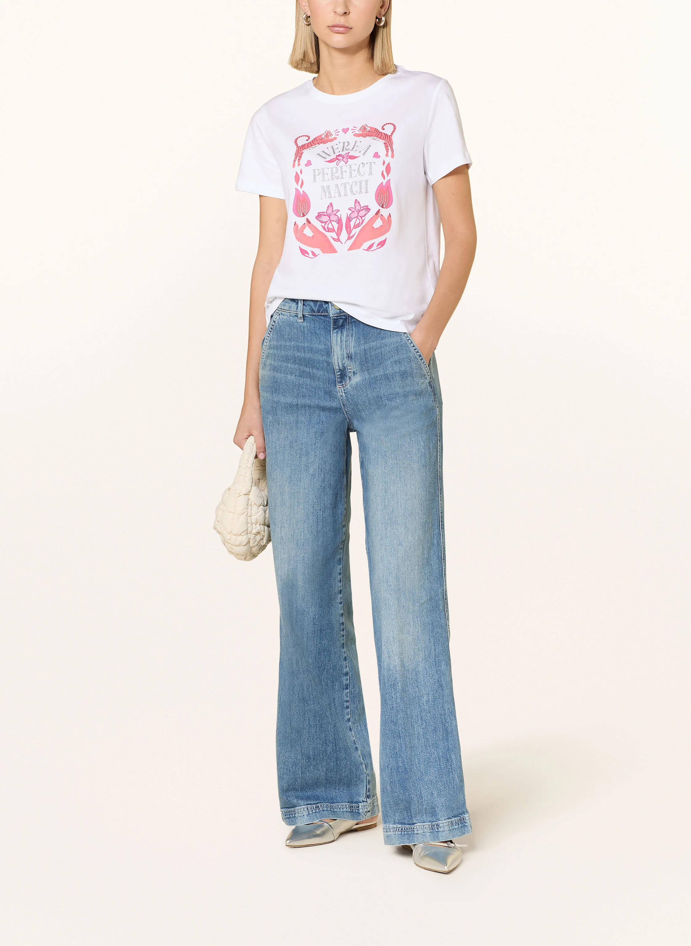 darling harbour T-Shirt mit Schmucksteinen