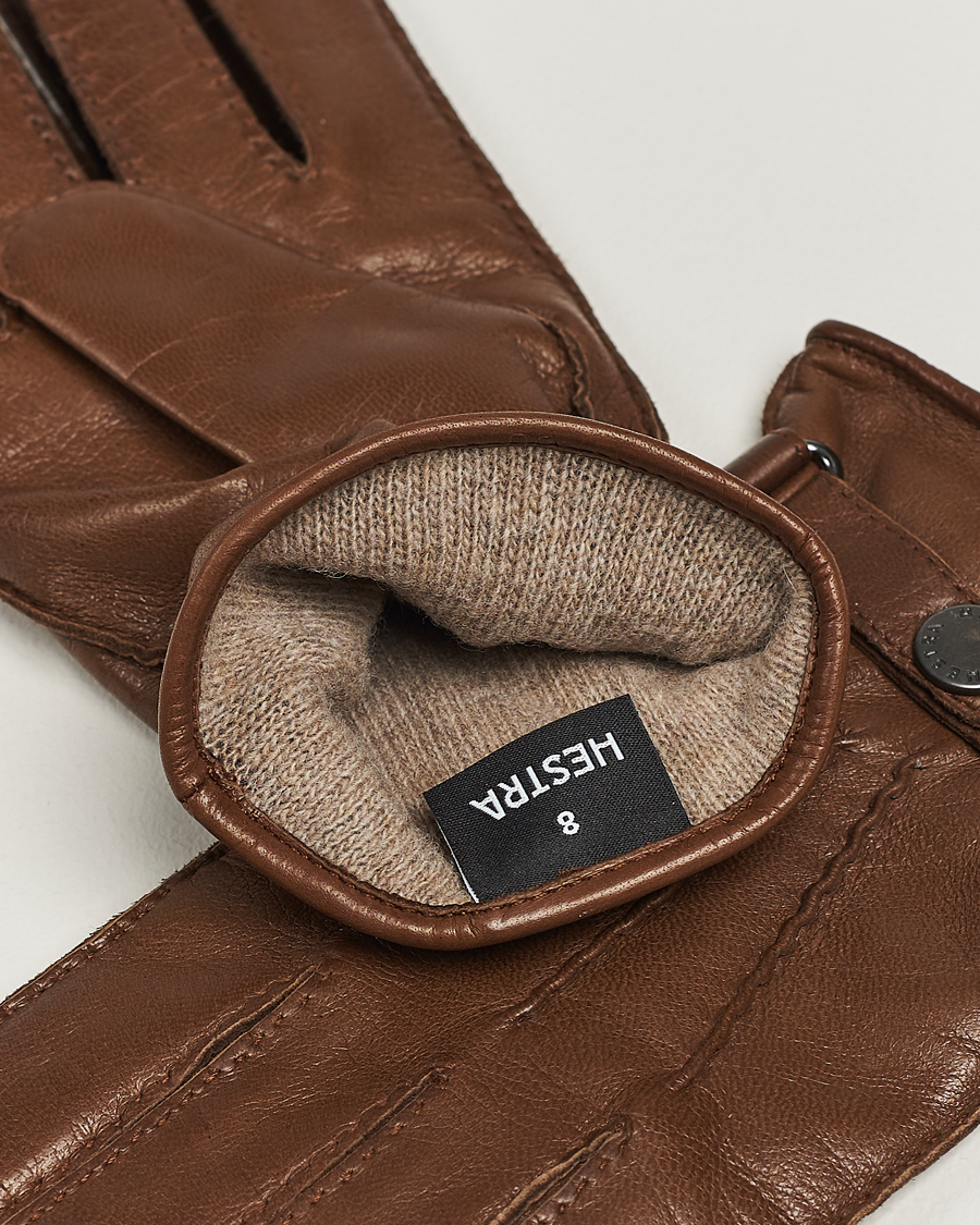 Hestra Jake Wool Lined Buckle Glove Light Brown