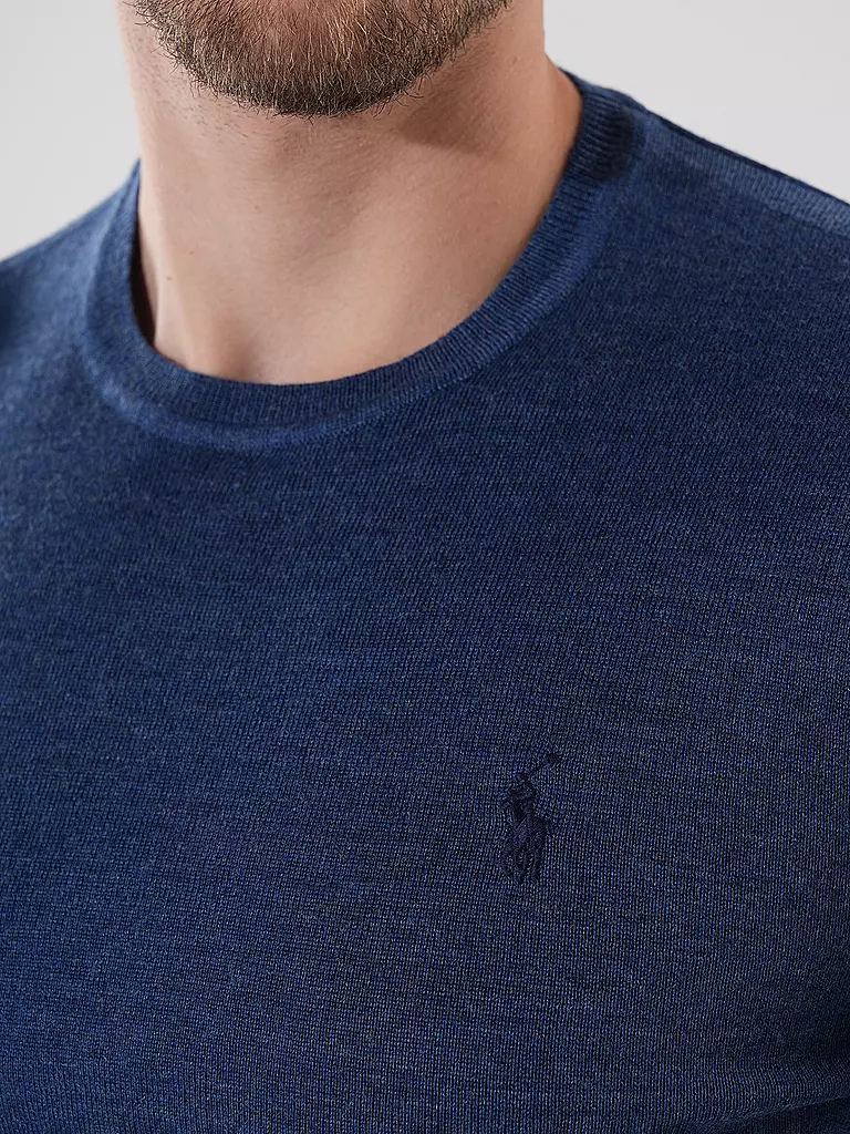 POLO RALPH LAUREN Pullover Slim Fit hellblau