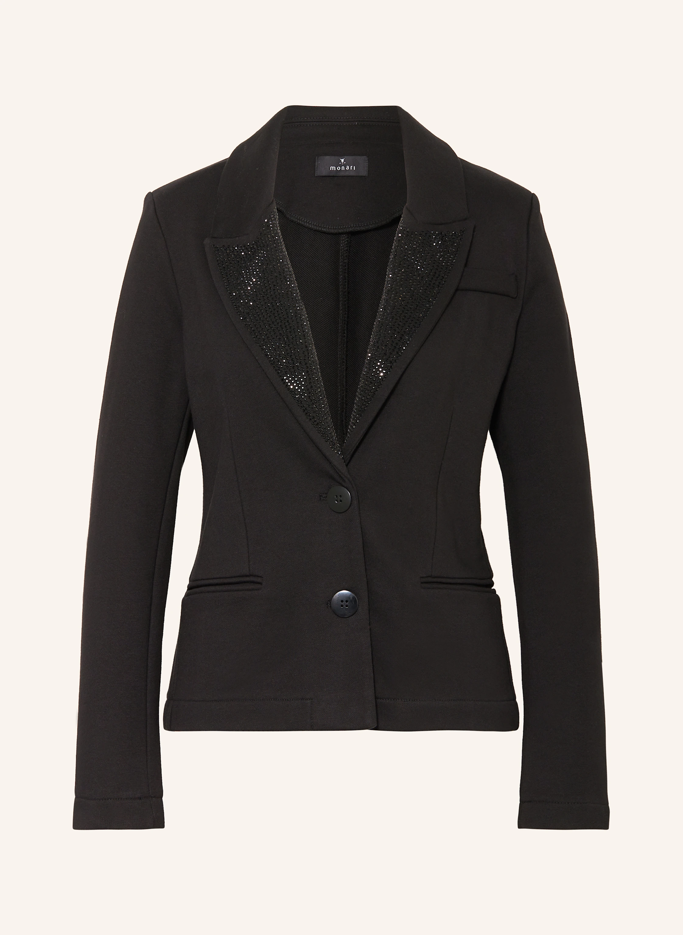 monari Jerseyblazer mit Schmucksteinen