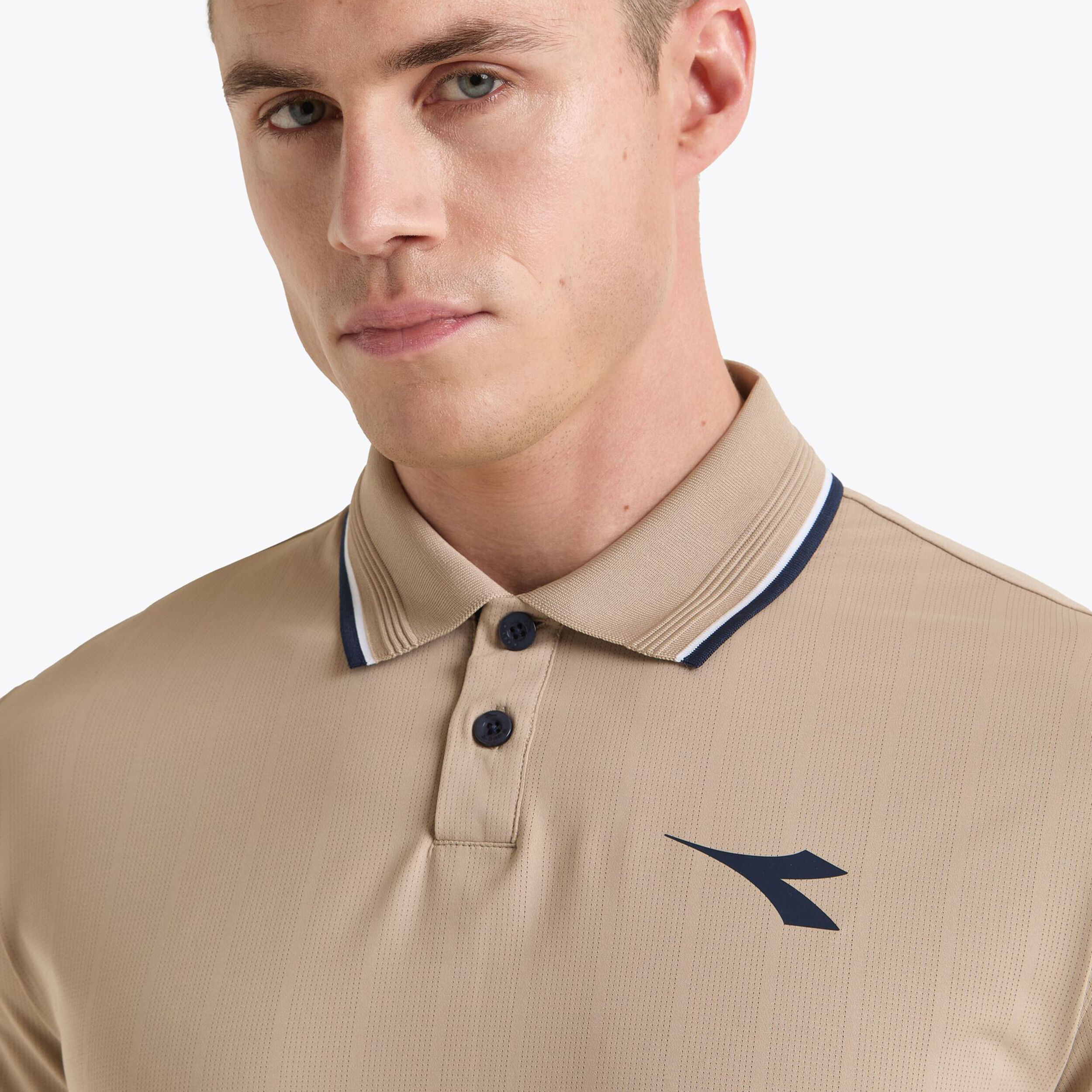 Diadora Icon Polo Hommes - Beige