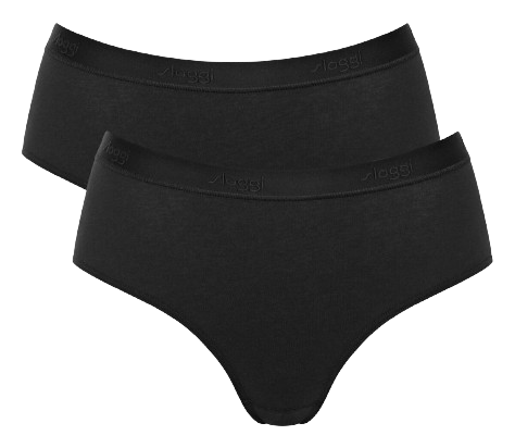 Sloggi Go Casual Dames Midi 2 Pack Black Maat XL 1 Stuk