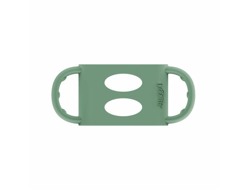 Siliconen handles brede halsfles groen