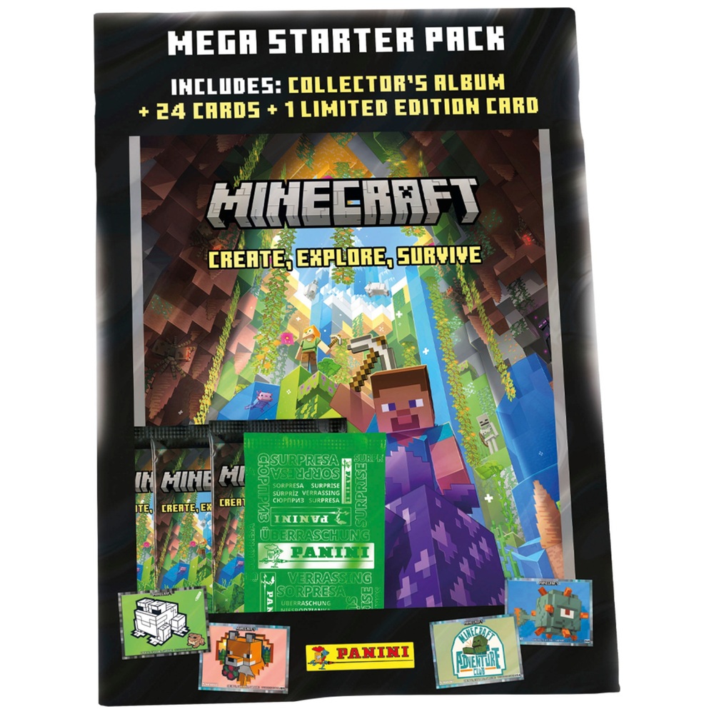 Panini Minecraft Create, Explore, Survive Sammelkarten-Starterpaket