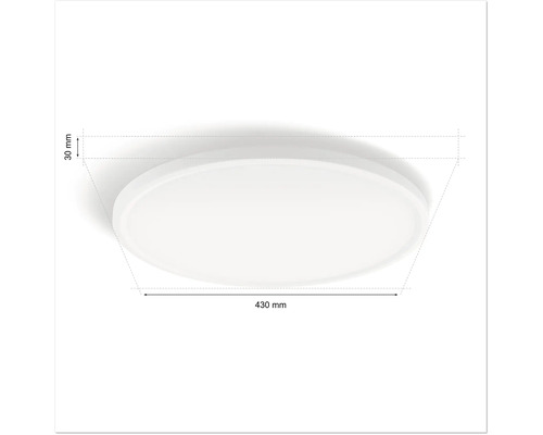 Philips Hue plafondlamp 23W 2350 lm 2200-6500 K HxØ 3,1x42,1 cm Tento wit & Color Ambiance wit