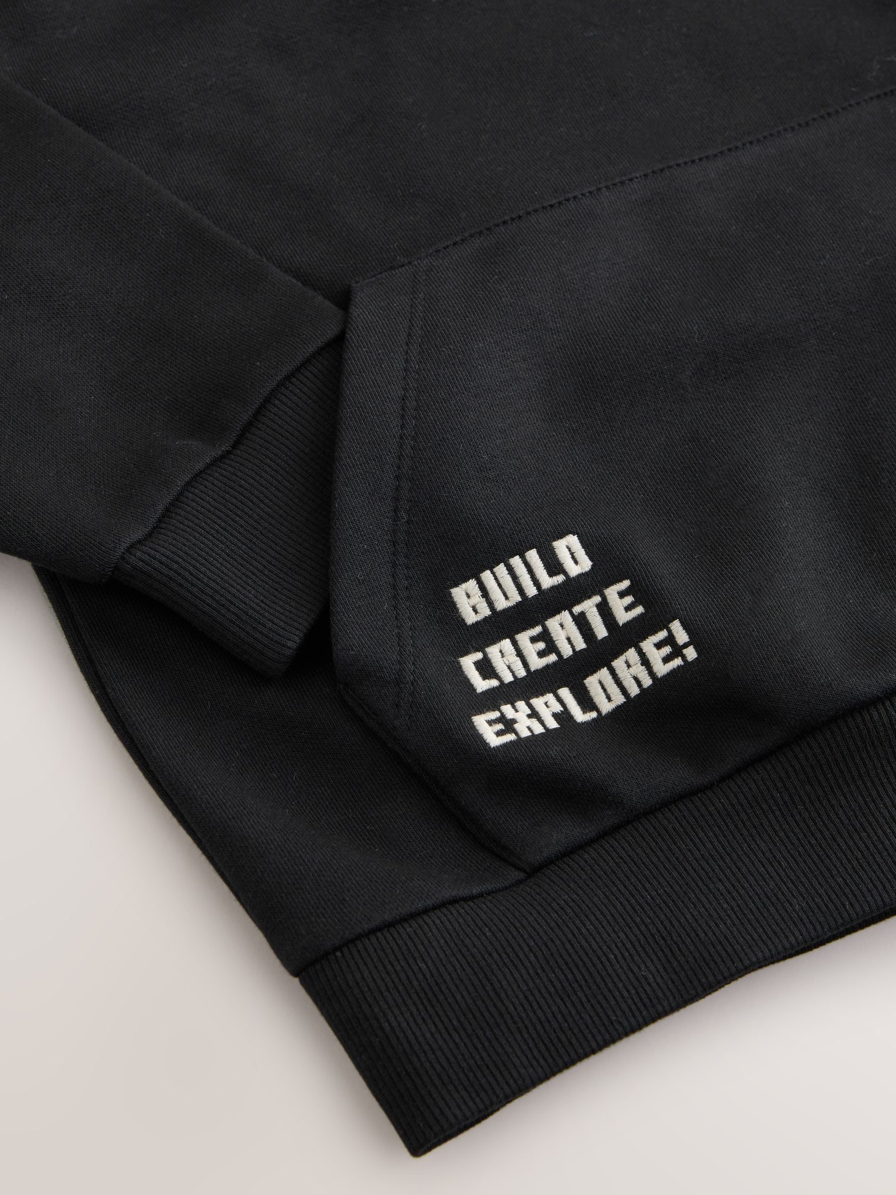 Zwart - Minecraft-hoodie (3-16jaar)