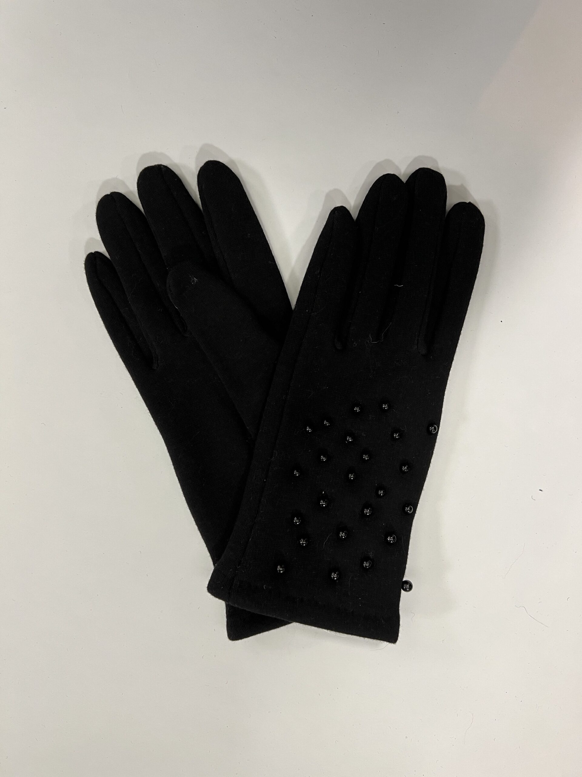Lommers Handschoenen Zwart Parels Zwart
