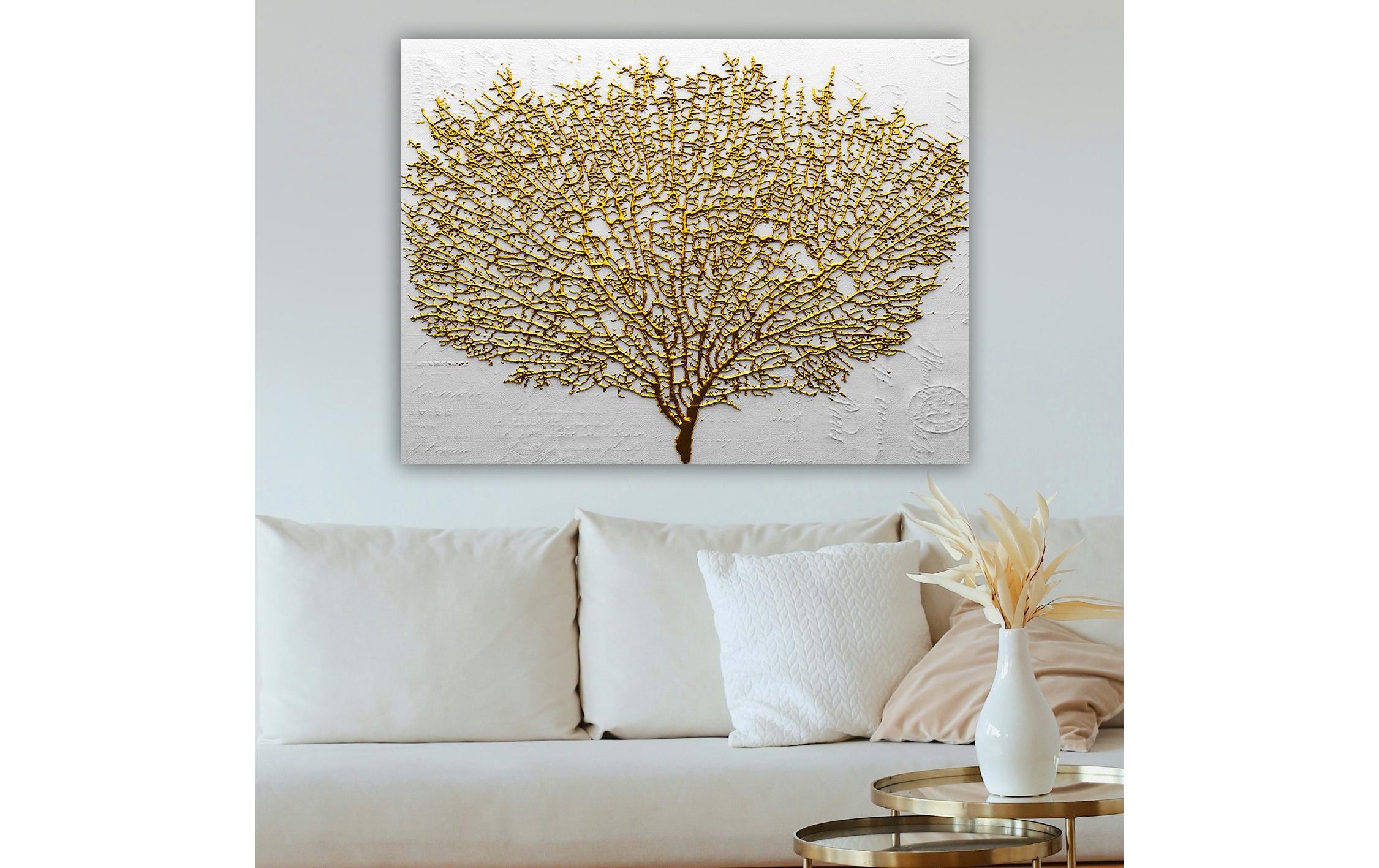 Bild Golden Tree 70 x 100 cmDekorative Leinwandmalerei