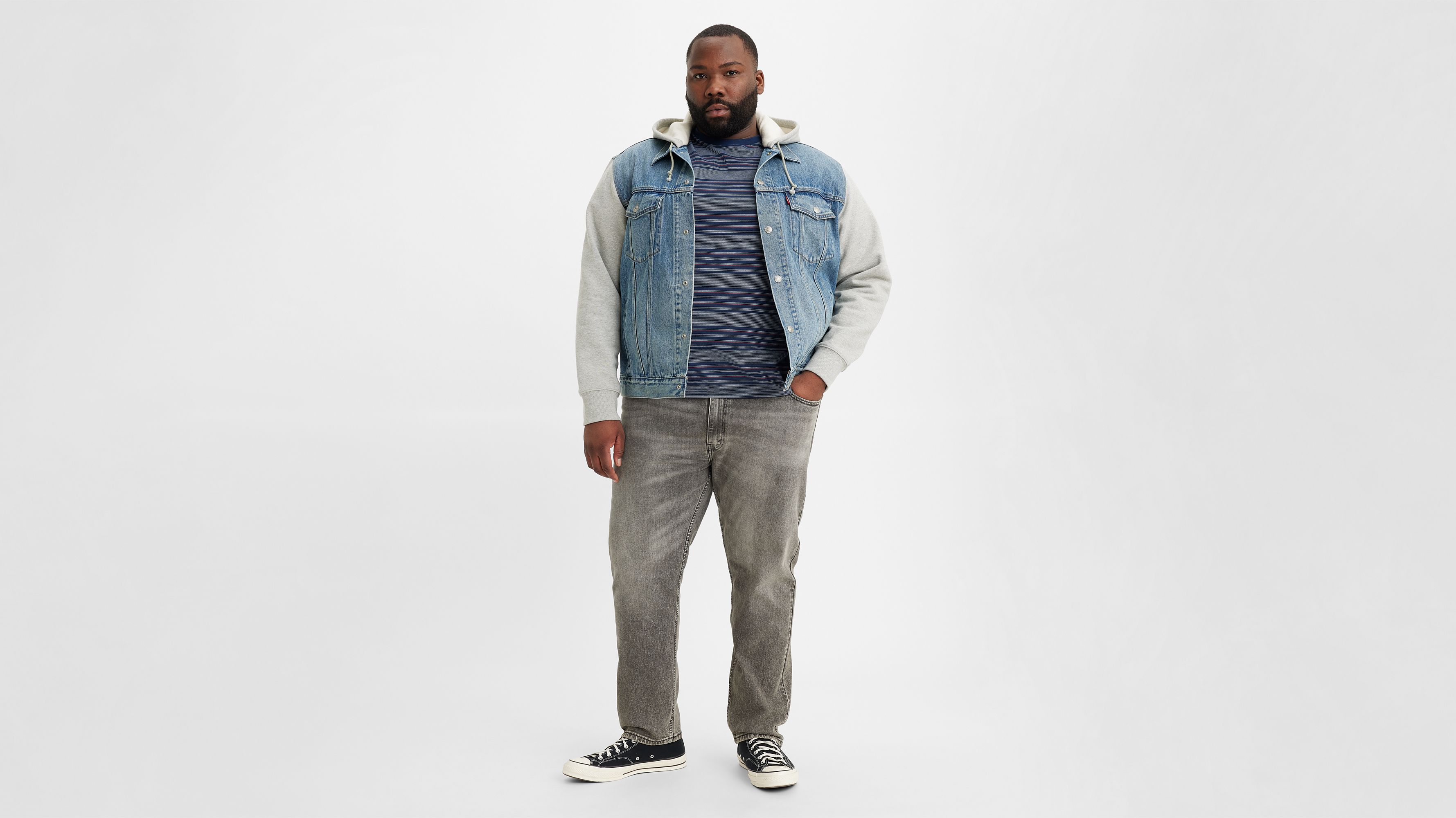 Jean 502™ fuselé (grandes tailles) - Crying Sky Levi'S® Flex - Gris