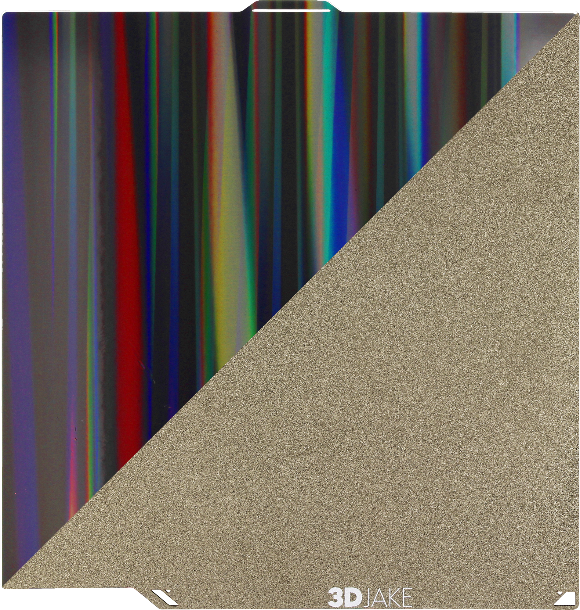 3DJAKE  PET/PEI Bauplatte Aurora, 260 x 260 mm    Doppelseitig beschichtete Bauplatte mit Magnetbasis